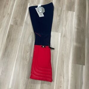Vintage ski pants in Navy and Red NWT